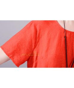 ミディアム | ワンピース 綿麻混ワンピース レディース 春 コットンリネン ロングワンピース 体型カバー ゆったり 着痩せ 30代 50代 カジュアル 韓国ファッション 40代 上品