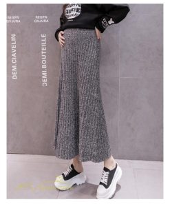 スカート | マタニティ秋 冬 ニット コーデ ロング丈 Aラインマタニティウェア 産前 産後 ゆったり ウエスト調整 きれいめ ハイウエスト 上品