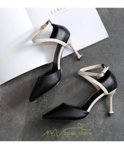 パンプス | ハイヒール ポインテッドトゥ ヒール5cm7cm8.5cm パーティー フォーマル ストラップ ピンヒール 結婚式 パーティ ベージュ 黒 ブラック 緑 グリーン