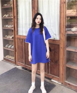 tシャツ・カットソー | Tシャツ 半袖 レディース カットソー バックギャザー トップス ビッグティーシャツ 2019春夏新作 大人気 ロングティーシャツ 可愛い シンプル ゆったり