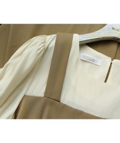 マキシ | プリーツワンピース ワンピース 半袖 レディース お呼ばれ 二次会 ミモレ丈 ゆったり 夏 リゾート 切り替え 体型カバー エレガント レイヤード 重ね着風