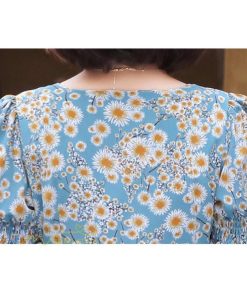 マキシ | ワンピース レディース 着痩せ Vネック カジュアル 花柄 サマーワンピース きれいめ 裾口スリット 日常感 Vネック 膝丈 夏新作 40代 きれいめ 半袖 30代 20代