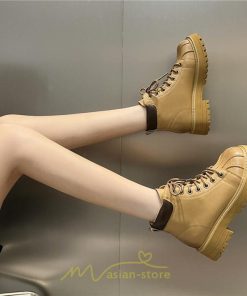 ショートブーツ | ブーツ レディース 厚底 編み上げ 厚底 痛くない 歩きやすい  疲れない 滑りにくい お出かけ 旅行 秋 お食事会 二次会 デート 女子会 春