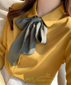 シャツ・ブラウス | シャツ ブラウス 秋冬 レディース 蝶結び きれいめ フォーマル 春 長袖 オフィス 通勤 OL シフォン リクルート エレガント お仕事 オシャレ 就活 面接 上品