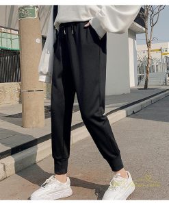 チノ・テーパード・ジョガー・スキニーパン | ジョガーパンツ ロング丈 レディース サルエル カジュアル 無地 ファッション 薄手 ウエストリボン 長ズボン 春秋コーデ スポーツウェア 運動着 スウェット