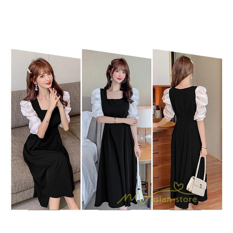 ミディアム | ワンピース レディース きれいめ フォーマルワンピース 結婚式 ドレス 二次会 膝丈ワンピース 40代 カジュアル ナチュラル お出かけ レトロ風 韓国ファッション