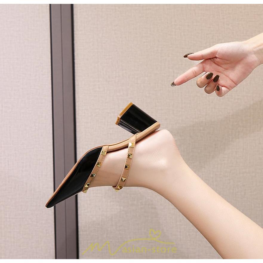 パンプス | サンダル レディース ストラップ ハイヒール 太めヒール 痛くない 6cmヒール 脱げない ブラック 黒 20.5-25cm ベージュ 小さいサイズ 美脚