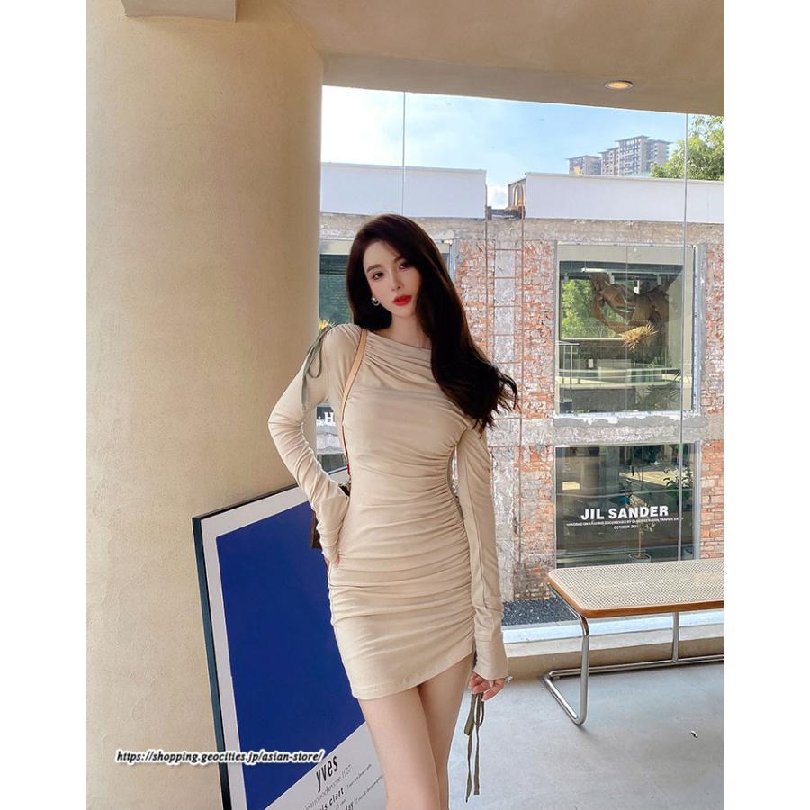 タイト | セクシーワンピース 二次会ワンピース 上品 高級感 ワンピース 長袖 タイトワンピース スリム 美ライン フォーマル オフィス お呼ばれワンピース 結婚式 通勤