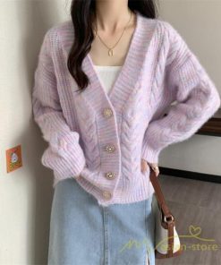 カーディガン | 2022秋冬ニットアウター レディース ニットニット セーター 長袖 羽織り フロントボタン 可愛い トップス 通学通勤 20代40代
