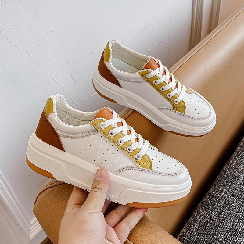 スニーカー | レディースシューズ レースアップ ローカット 厚底靴 履きやすい フラットシューズ ローカットシューズ カジュアルシューズ