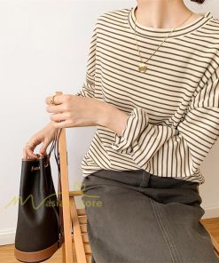 tシャツ・カットソー | Tシャツ レディース トップス 長袖 カットソー ボーダー シンプル ボートネック ストライプ柄 20代30代40代50代 着回し 通勤通学 お出かけ カジュアル 着痩せ