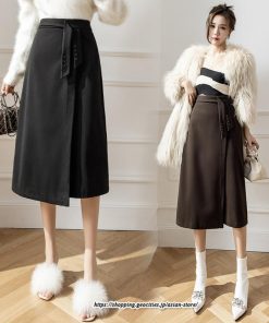 スカート | ロング秋冬 レディース フレア Aライン スリット 上品 フェミニン  かっこいい キレイめ 通勤 オフィス OL 2022新作 オフィス カジュアル