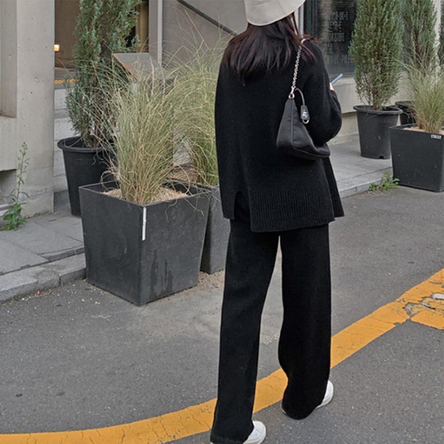 セットアップ | セットアップニット 秋冬 スリット 韓国
