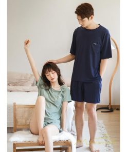 パジャマ　ルームウェア | パジャマ 上下セット 半袖 夏 新作 ルームウェア カジュアル 送料無料 シンプル 2点セット 薄手 部屋着 お揃い ペア セットアップ 寝巻き メンズ レディース