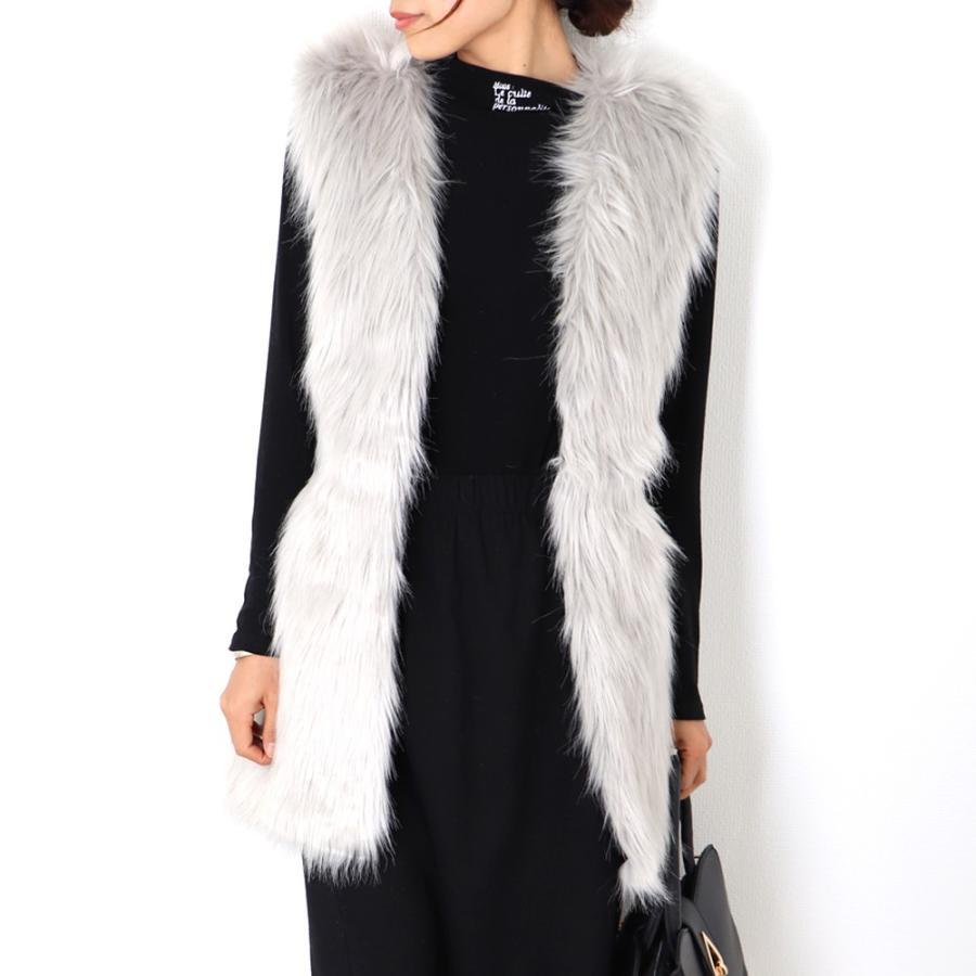 ベスト | チョッキ ジレ 毛皮 アウター レディース 秋冬 ファ レディース ファー 前開き