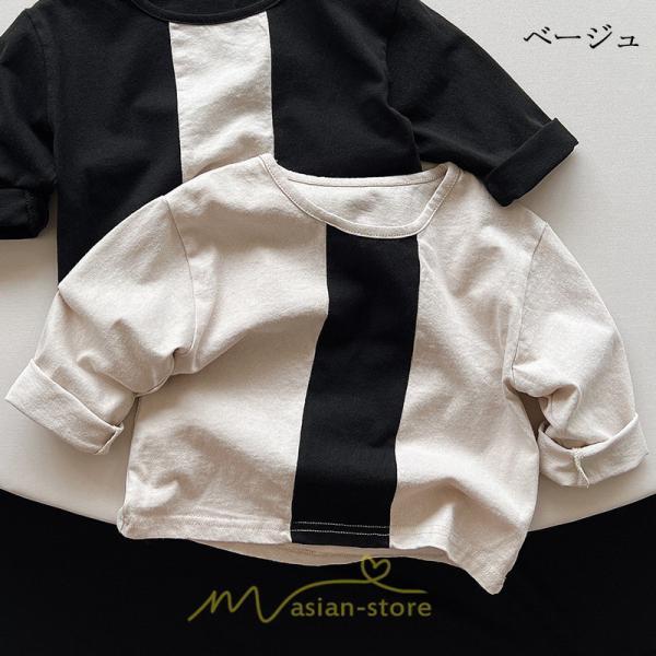 衣装 服 | 子供服 子ども服 長袖Tシャツ キッズ ベビー 女の子 ロンT トップス 長袖 男の子 男女兼用 可愛い シンプル オシャレ 柔らかい コットン 高品質 着替え