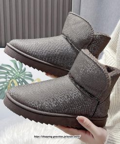 ブーツ | ムートンレディース 靴 スノーシューズ ショートもこもこ ボア シューズ 秋冬 あったか 歩きやすい 防寒 2022新作 シューズ