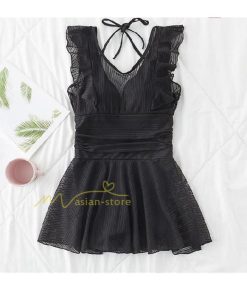 水着 | レディース ワンピース 20代 30代 40代 体型カバー ぽっちゃり 露出控えめ 黒 セクシー キャップ付 温泉お洒落 激売れ 可愛い リゾート 冬物 夏物