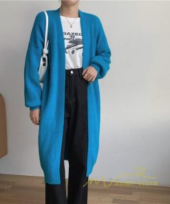 カーディガン | ロングニット2022秋冬 レディース アウター パフスリーブ 羽織り 長袖 ニット 20代40代 ニットカーデ 通学通勤 大人 セーター