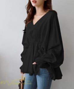 シャツ・ブラウス | ブラウス レディース トップス 長袖 シャツブラウス オフィス 薄手 長袖ブラウス 無地 おしゃれ Vネックブラウス ゆったり 通勤通学 OL シャツ フォーマル 大人