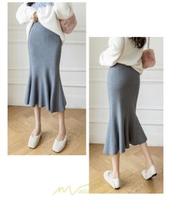 スカート | ロングレディース ウエストゴム きれいめ 会社 高身長 低身長 マーメイド 歩きやすい 着痩せ ニット 2022秋冬新作 セクシー 韓国ファッション 大人上品