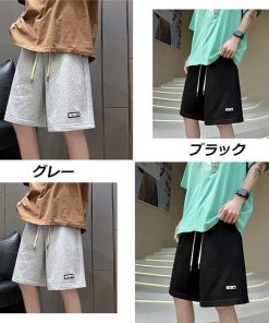 ハーフパンツ ショート | ワイドパンツ パンツ 夏新作 ショートパンツ ハーフパンツ ゆったり 40代 シンプル 大きいサイズ グレー 30代 20代 大きいサイズ メンズスタイル ブラック