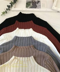 ニット・セーター | 秋 冬 ニット セーター 長袖 プチハイネック レディース トップス 無地 洗えるニット お洒落 シンプル トレンド ゆるシルエットインナー 上品 OL きれいめ 通勤