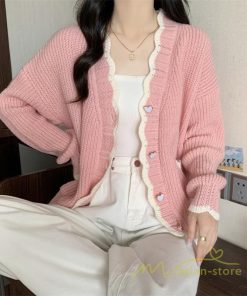 カーディガン | 2022秋冬ニットアウター レディース ニットニット セーター 長袖 羽織り フロントボタン 可愛い トップス 20代40代 通学通勤