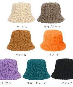 帽子 | ニット バケットハット レディース帽子