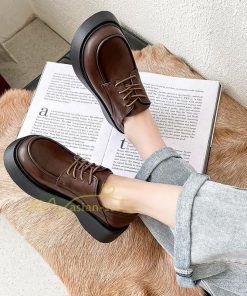 ローファー | レディース 痛くない ローヒール 楽 大人 黒 ブラック 柔らかい 歩きやすい レースアップ カジュアル 通勤通学 20代30代40代 レザー調 履きやすい