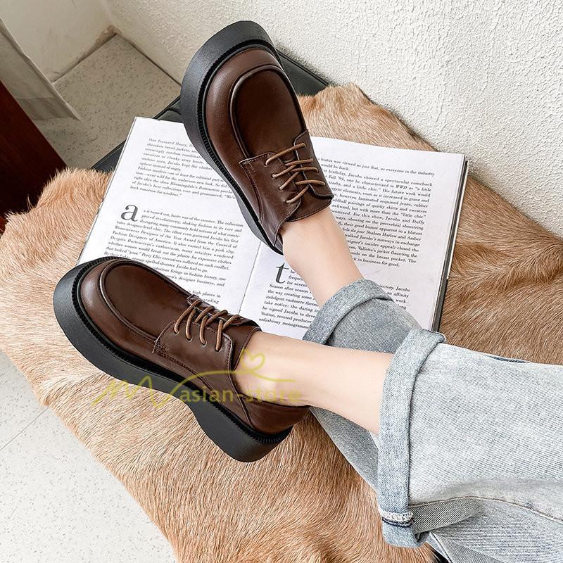 ローファー | レディース 痛くない ローヒール 楽 大人 黒 ブラック 柔らかい 歩きやすい レースアップ カジュアル 通勤通学 20代30代40代 レザー調 履きやすい