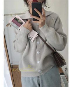 カーディガン | ニット2022秋冬 レディース 羽織り アウター フロントボタン 長袖 セーター ニット トップス 大人 無地 20代50代 通学通勤