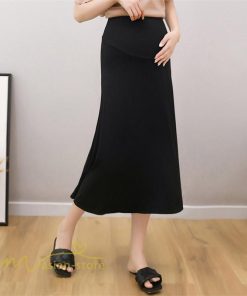 スカート | マタニティレディース Aラインロング丈 マタニティウェア 妊婦服 カジュアル 体型カバー 春 夏 ウエスト調整 ゆったり マタニティ