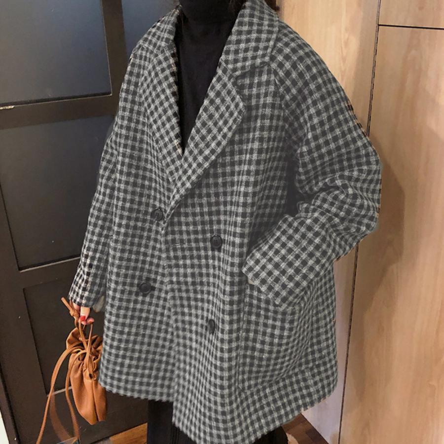 ジャケット・ブルゾン | テーラードジャケット チェック柄 コート