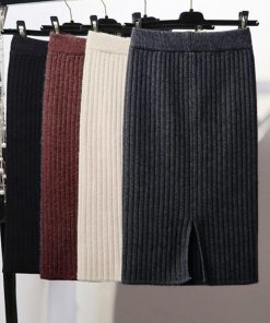 ひざ丈スカート | ニットスカートレディース大人セクシー