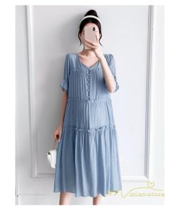 ワンピース | マタニティ ママ服 シフォン マキシレディース 産前 産後 マタニティ服 薄手 無地 マタニティウェア キレイめ お出かけ