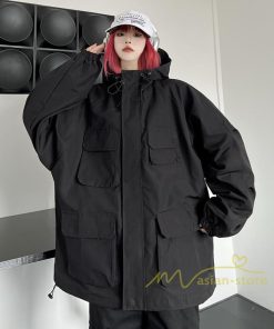 コート・ジャケット | ジャケット レディース アウター 長袖 ブルゾン メンズ パーカー フード付き マウンテンパーカー トップス 20代30代 Oversize ゆったり 40代50代 秋冬 羽織り