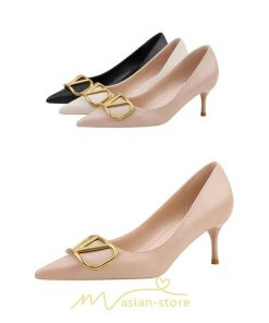 パンプス | ハイヒール 黒 ブラック ベージュ つや消し ヒール レディース ピンヒール ポインテッドトゥ セクシー 可愛い 高め OL 6センチ9.5センチ 通勤 女性