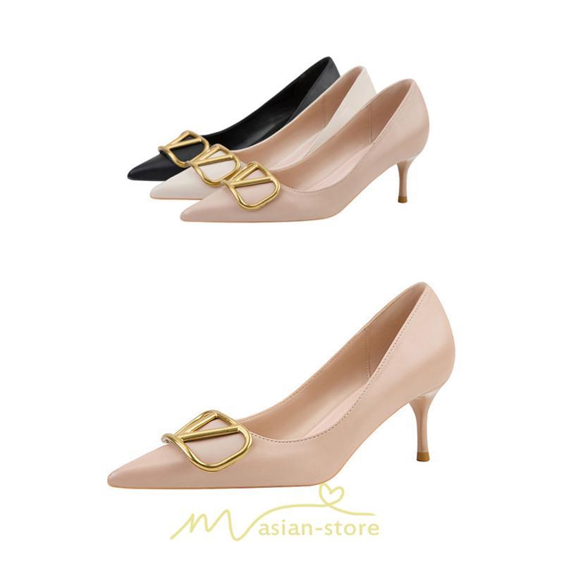 パンプス | ハイヒール 黒 ブラック ベージュ つや消し ヒール レディース ピンヒール ポインテッドトゥ セクシー 可愛い 高め OL 6センチ9.5センチ 通勤 女性