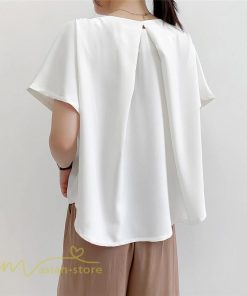 シャツ・ブラウス | トップス シャツ レディース 無地 ファッション カジュアル エレガント 優雅 通勤 OL 上品 オシャレ トップス 女の子 可愛い 体型カバー 夏 5色 着痩せ