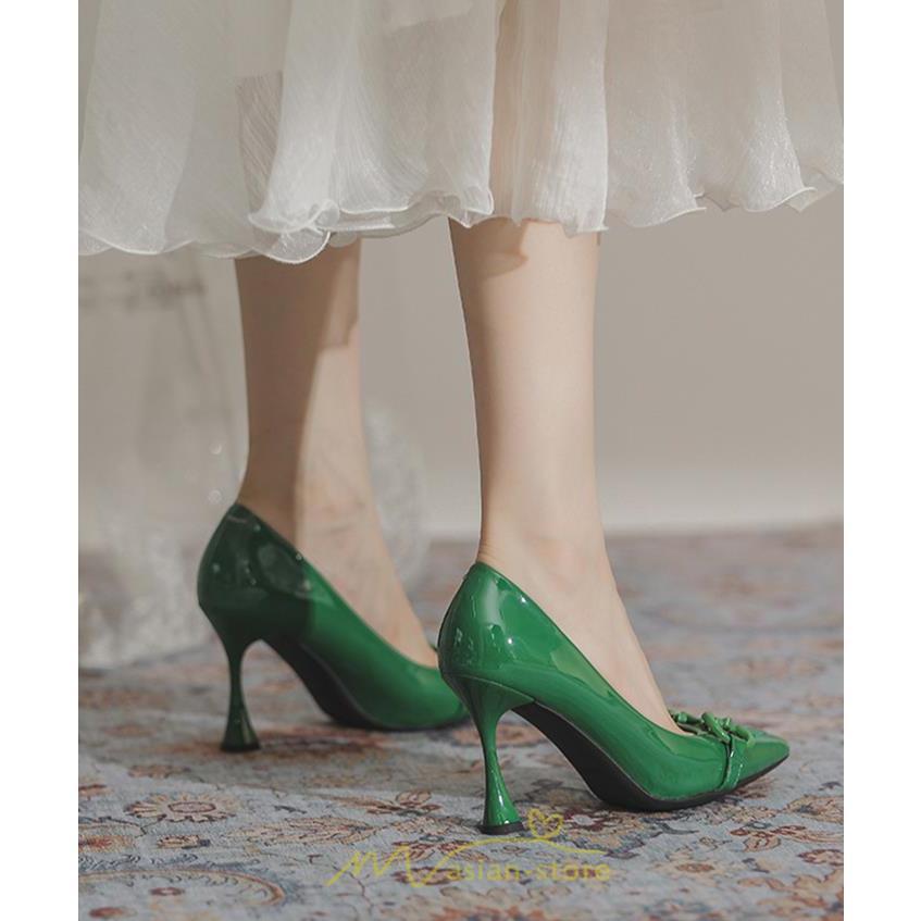 パンプス | 痛くない ポインテッドトゥ エナメル 疲れにくい 黒 緑 ベージュ パーティー 走れる 大人 春夏レディース 通勤 シューズ デート エレガント お仕事