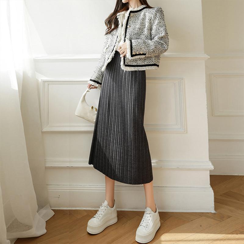 ロングスカート | タイトスカート プリーツスカート 韓国風