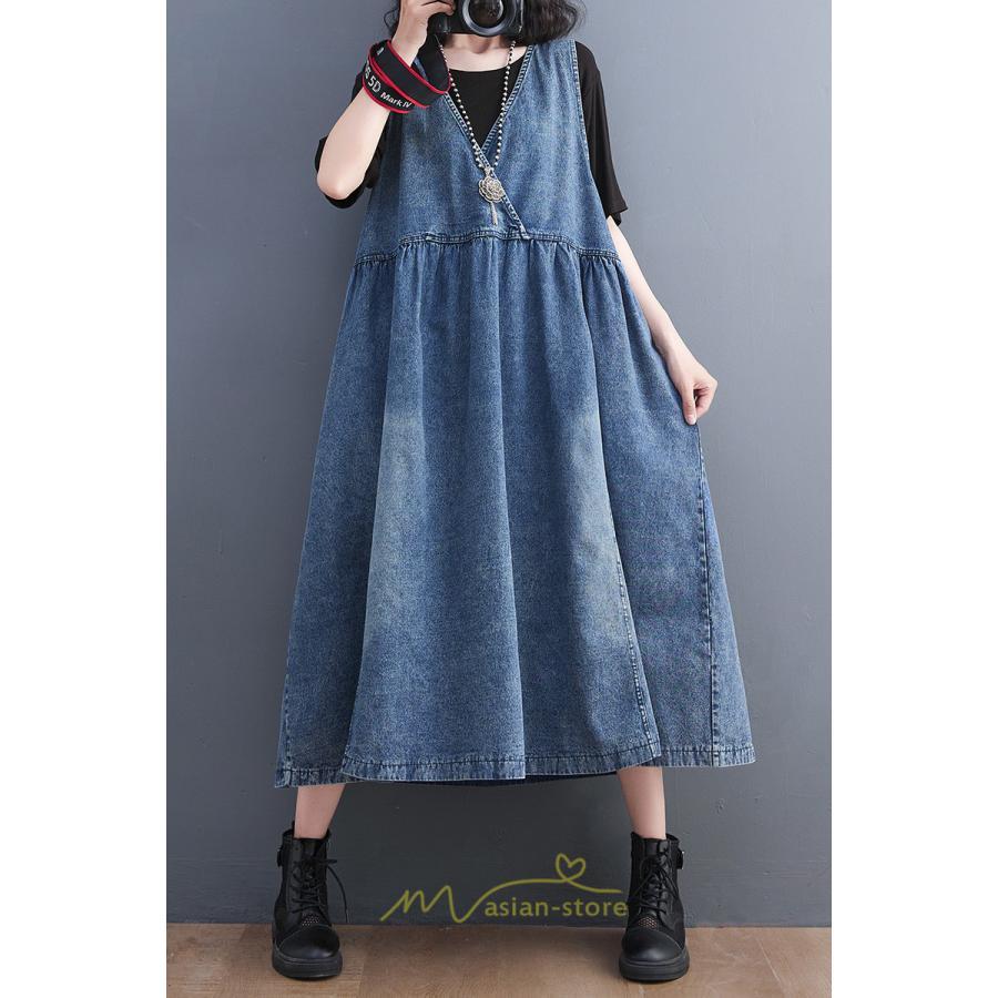オーバーオール サロペット | オーバーオール デニムサロペットスカート ロングスカート ジャンパースカート デニムスカート レディース ポケット 大人 無地 20代30代 キュート 40代