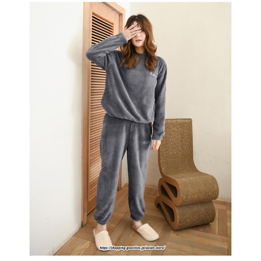 セットアップ | ルームウェアルームウェア秋冬 ボアルームウェア レディース 部屋着 パジャマスーツ ナイトウェア 暖か ナイトウェア 50代 20代 30代 40代