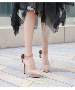 パンプス | ハイヒール レディース 靴 美脚 大きいサイズ スエード表面 パーティ 履きやすい 歩きやすい 痛くない アウトドア ストラップ付き おしゃれ 動きやすい