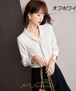 シャツ・ブラウス | ブラウス レディース 長袖 秋冬 オフィス フォーマル スーツ インナー 白 シフォン 大きいサイズ ビジネス 20代 通勤 40代 体型カバー 30代 秋服