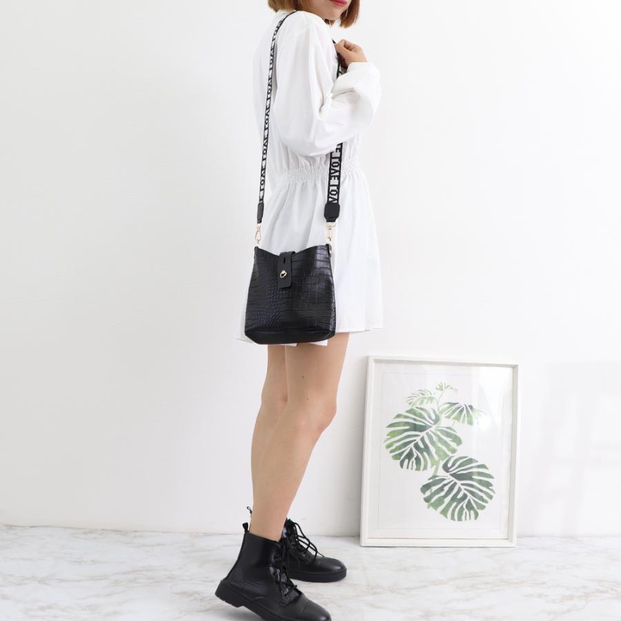 ショルダーバッグ | ミニクロコ型押し 春夏