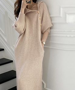 ドレス | ニットワンピース 長袖 レディース 秋冬