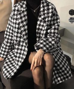 ジャケット・ブルゾン | 千鳥格子柄 ジャケット 中綿コート 秋冬