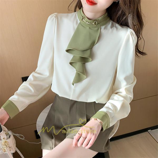 シャツ・ブラウス | ブラウス レディース 長袖 ブラウスシャツ ボウタイ フォーマル チュニック 大人 春 夏 春夏 フォーマル スーツ トップス 20代 30代 2022作 OL 高級感 母 ママ